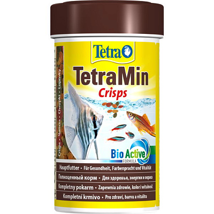TetraMin Crisp100 ml, Основной корм в виде чипсов д/всех декоративных рыб