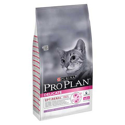 Pro Plan Корм сух полнорац д/взр кошек с чув пищ или особ предпоч в еде с высок содерж индейки,10кг