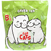 Наполнитель For Cats силикагелевый с ароматом зеленого чая, 8л,