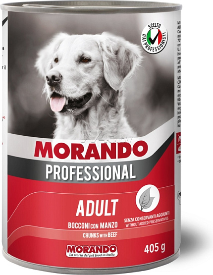 Morando Professional конс корм д/собак с говядиной,405г