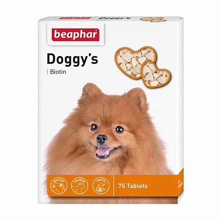 Кормовая добавка для собак с биотином DOGGY_S Biotin 75 tab 75 табл.