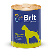 Брит Консервы д/собак Brit Premium by Nature Говядина и сердце, 850г