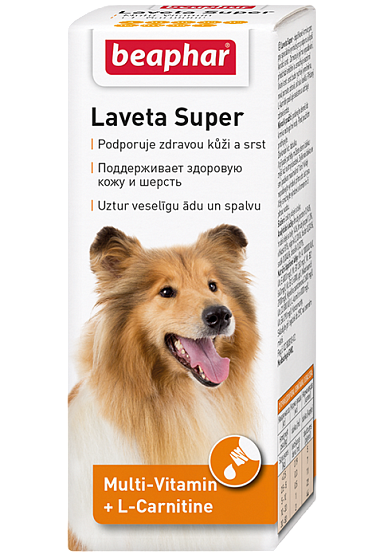 Корм добавка д/борьбы с выпадением шерсти у собак, Laveta Super Hu, 50 мл